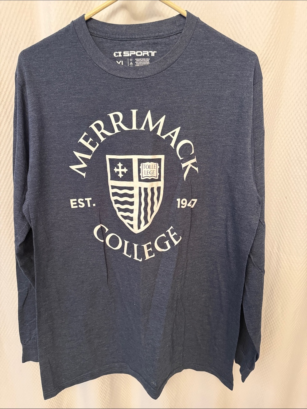 CI Sport Merrimack College Long Sleeve Tee - Navy